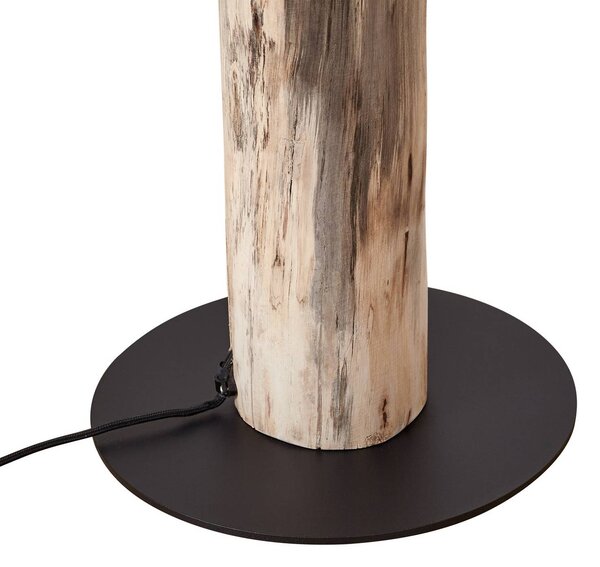Lampa stojąca Jorvan Lucande, jasne drewno, salon / jadalnia, drewno