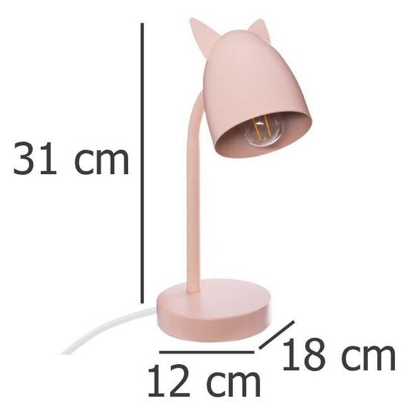Lampka na biurko OREILLES, metalowa