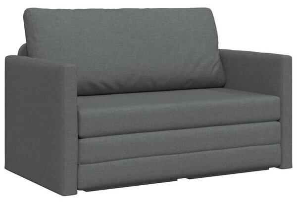 Sofa bed ciemnoszary 124 x 71 x 78 cm tkanina