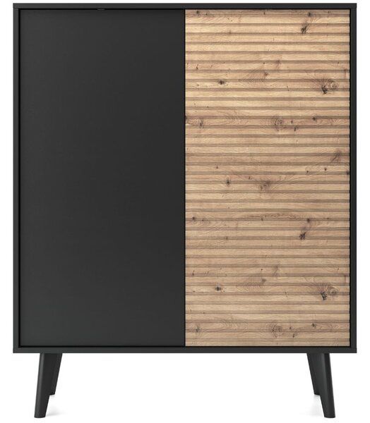 Komoda z drzwiami 104 cm Astro Czarna