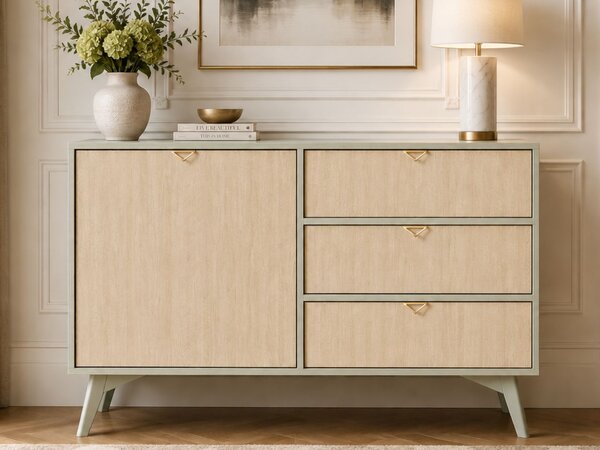 Komoda z drzwiami i szufladami 106 cm Modena Eukaliptus
