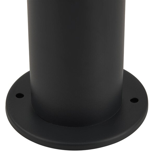 Lampa podłogowa Lindby Statius, antracyt/opal, żelazo, 100 cm Statius, czarny, metal, nowoczesny