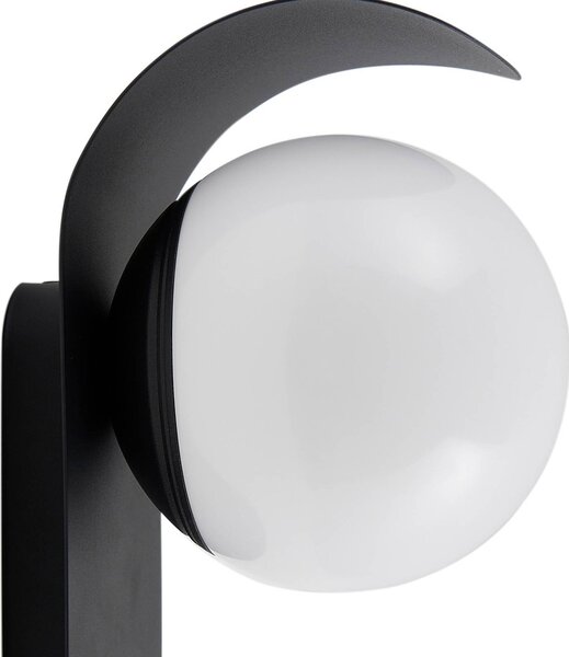 Lampa zewnętrzna z czujnikiem ruchu Lacie Lindby, czarny, aluminium, nowoczesny