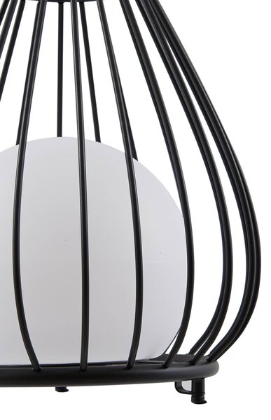 Lampa solarna LED Lindby Kelda, czarna, metalowa, 38 cm, ściemniana. Kelda Lindby, możliwość ściemniania, czarny, aluminium, nowoczesny