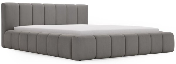 Łóżko tapicerowane z pojemnikiem i stelażem 120x200 Split Szary
