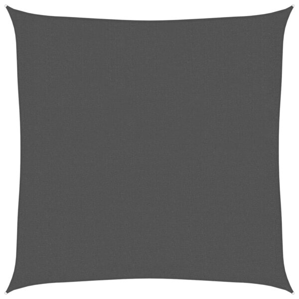 Żagiel przeciwsłoneczny, 160 g/m², czarny, 3,6x3,6 m, hdpe
