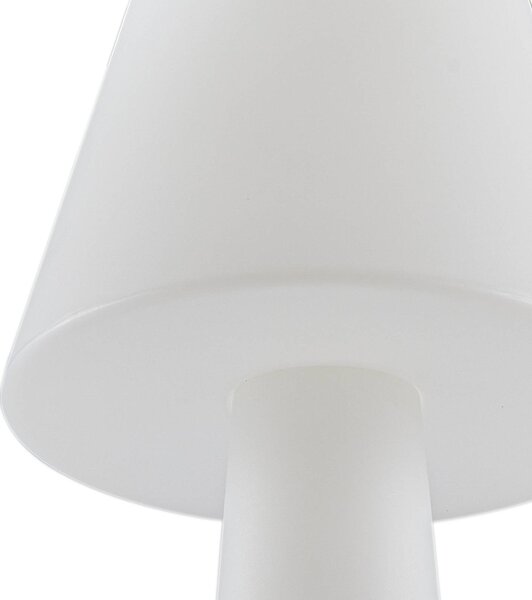 Lucande lampa tarasowa LED Gauri, biała, 153 cm, IP44 Gauri Lucande, możliwość ściemniania, biały / opal, tworzywo sztuczne, nowoczesny