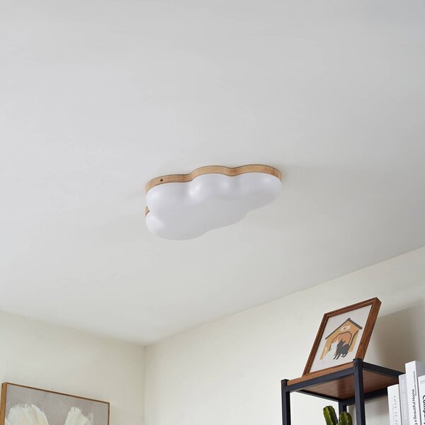 Lampa sufitowa LED Pilvi Lindby, biały / opal, salon / jadalnia, tworzywo sztuczne, nowoczesny