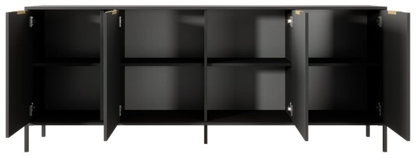Komoda z drzwiami 203 cm Drino Antracyt