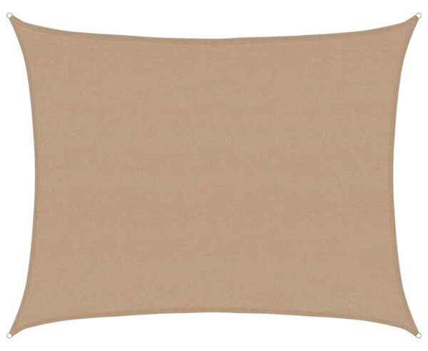 Żagiel przeciwsłoneczny, 160 g/m², taupe, 6x7 m, hdpe