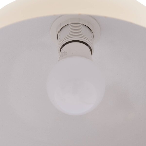 Lampa stojąca Tonka Lindby, kremowy / amber, salon / jadalnia, metal, nowoczesny
