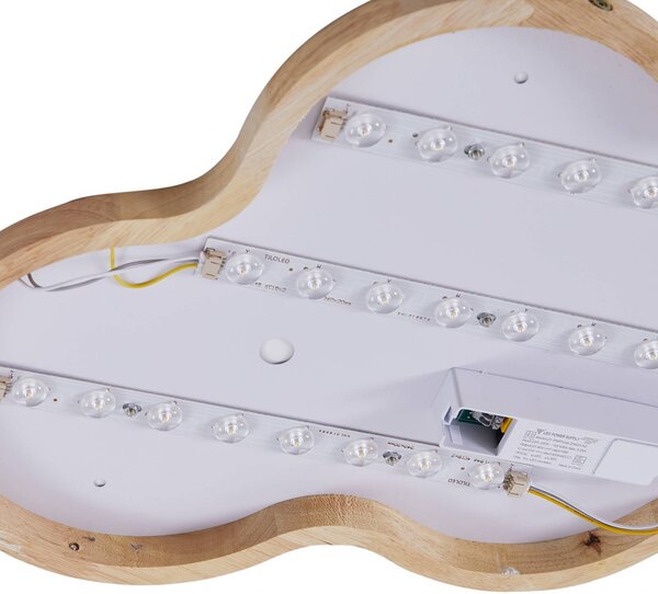 Lampa sufitowa LED Pilvi Lindby, biały / opal, salon / jadalnia, tworzywo sztuczne, nowoczesny