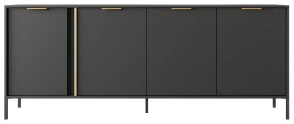 Komoda z drzwiami 203 cm Drino Antracyt