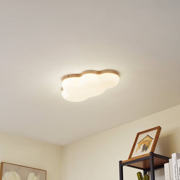 Lampa sufitowa LED Pilvi Lindby, biały / opal, salon / jadalnia, tworzywo sztuczne, nowoczesny