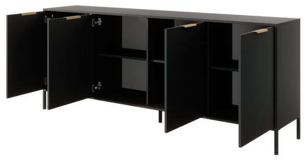 Komoda z drzwiami 203 cm Drino Antracyt