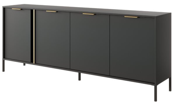 Komoda z drzwiami 203 cm Drino Antracyt