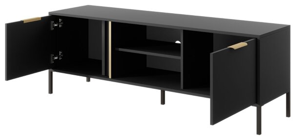 Szafka pod telewizor z drzwiczkami 153 cm Drino Antracyt