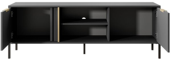 Szafka pod telewizor z drzwiczkami 153 cm Drino Antracyt