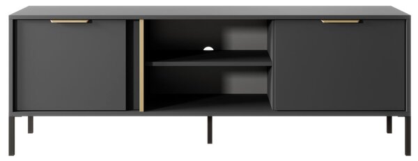 Szafka pod telewizor z drzwiczkami 153 cm Drino Antracyt