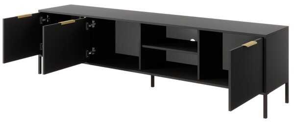 Szafka pod telewizor z drzwiczkami 203 cm Drino Antracyt