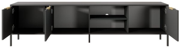Szafka pod telewizor z drzwiczkami 203 cm Drino Antracyt