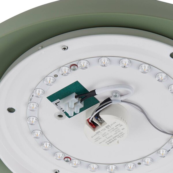 Lampa sufitowa LED Florie Lindby, zielony, salon / jadalnia, tworzywo sztuczne, nowoczesny