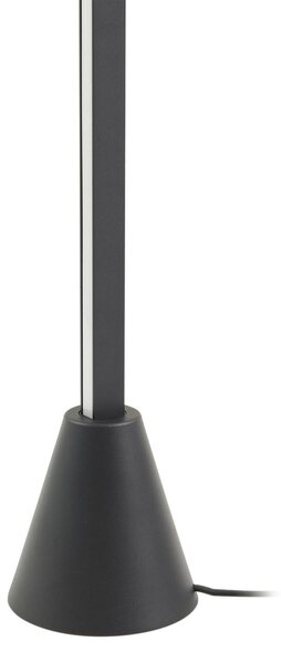 Lampa stojąca LED Linija Lucande, możliwość ściemniania, czarny, salon / jadalnia, aluminium, nowoczesny