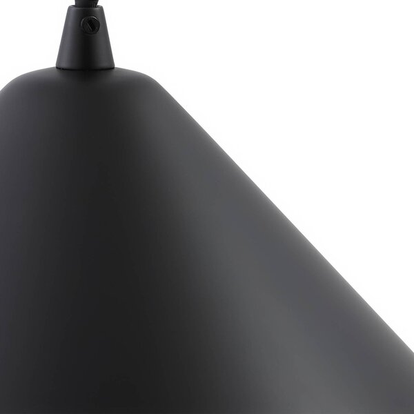 Lampa wisząca Clarine Lindby, możliwość ściemniania, czarny, salon / jadalnia, metal, nowoczesny