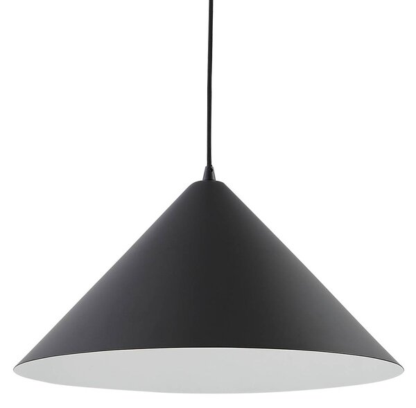 Lampa wisząca Clarine Lindby, możliwość ściemniania, czarny, salon / jadalnia, metal, nowoczesny