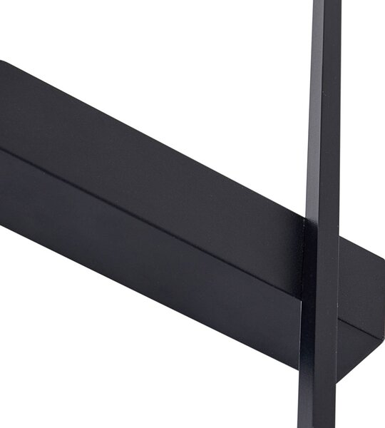 Kinkiet LED Natsumi Lindby, czarny, salon / jadalnia, aluminium, nowoczesny