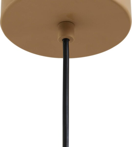 Lampa wisząca Livie Lucande, możliwość ściemniania, kremowy / amber, salon / jadalnia, nowoczesny