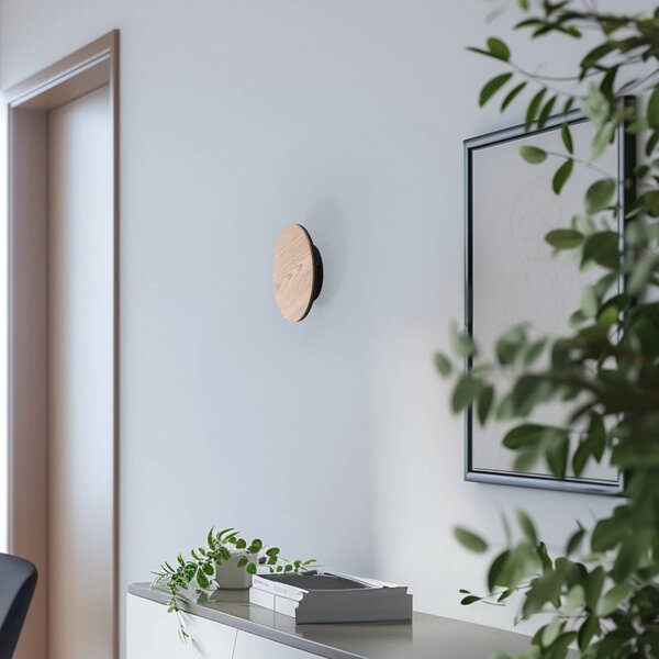 Kinkiet Orios Argon, jasne drewno, salon / jadalnia, drewno, nowoczesny