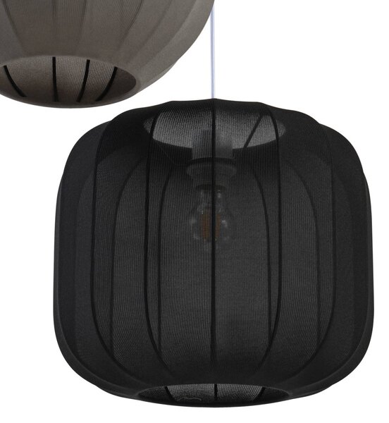 Lampa wisząca Helin Lindby, możliwość ściemniania, multikolor, salon / jadalnia, tkanina / materiał / jedwab, skandynawski