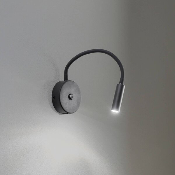 Kinkiet Lagos USB TK Lighting, czarny, sypialnia, metal, nowoczesny