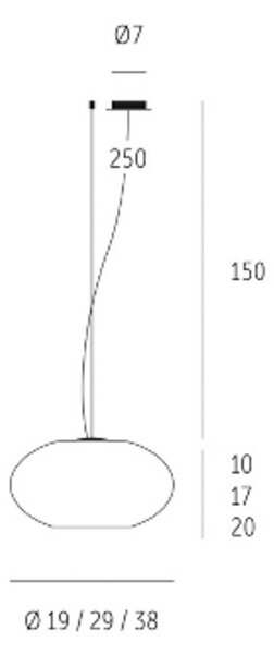 Casablanca Lampa wisząca szklana AIH, możliwość ściemniania, biały / opal, salon / jadalnia, szkło, design
