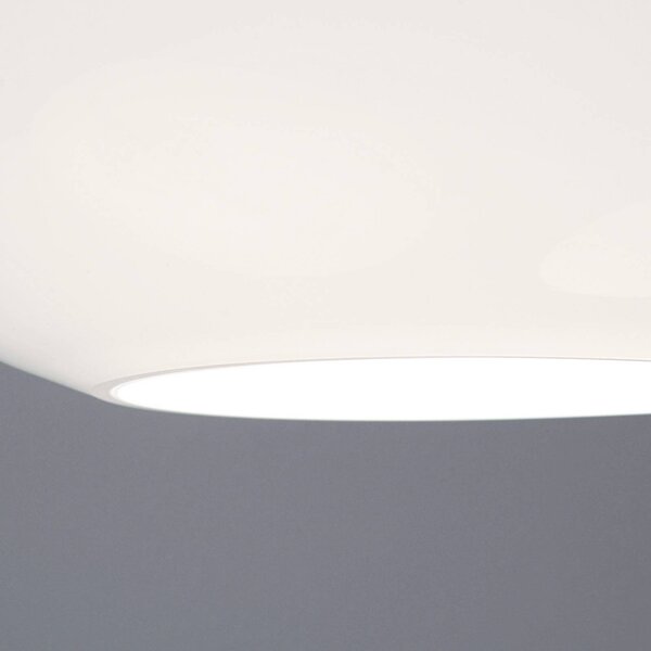 Casablanca Lampa wisząca szklana AIH, możliwość ściemniania, biały / opal, salon / jadalnia, szkło, design