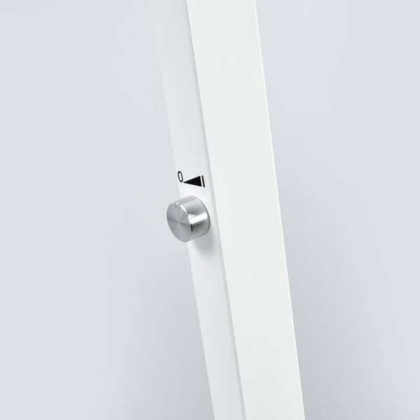 Lampa stojąca Logan Basic Arcchio, możliwość ściemniania, biały / opal, biuro, aluminium, nowoczesny