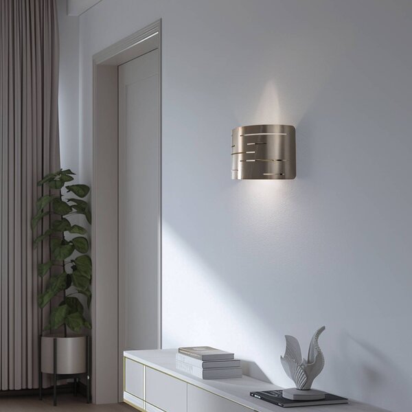 Kinkiet Oisin Opviq, możliwość ściemniania, mosiężny / złoty, salon / jadalnia, metal