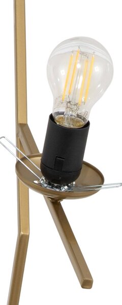 Lampa wisząca szklana Dolunay Opviq, możliwość ściemniania, mosiężny / złoty, salon / jadalnia, metal, nowoczesny