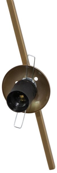 Lampa wisząca szklana Dolunay Opviq, możliwość ściemniania, mosiężny / złoty, salon / jadalnia, metal, nowoczesny