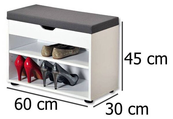 Szafka na buty z siedziskiem do przedpokoju, KESPER
