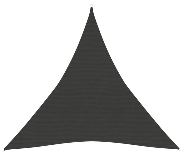 Żagiel przeciwsłoneczny, 160 g/m², antracytowy, 3x3x3 m, hdpe