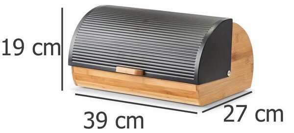 Chlebak bambusowy z pokrywą, 39 cm, ZELLER