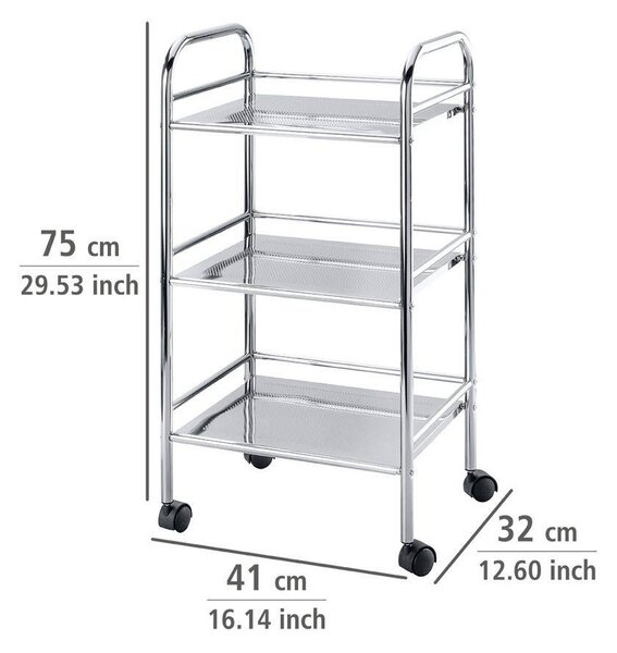 Wózek łazienkowy EXCLUSIV - 3 poziomy, WENKO