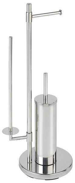 Stojak na papier toaletowy i szczotkę do WC, UNIVERSALO NEO - 3 w 1, WENKO