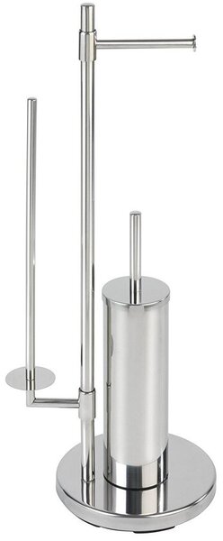 Stojak na papier toaletowy i szczotkę do WC, UNIVERSALO NEO - 3 w 1, WENKO