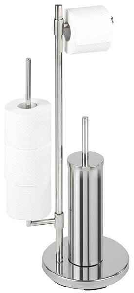 Stojak na papier toaletowy i szczotkę do WC, UNIVERSALO NEO - 3 w 1, WENKO