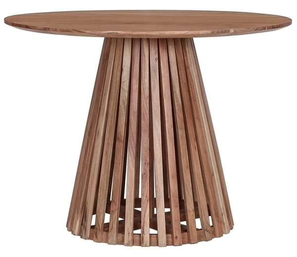 MebleMWM Stół okrągły 100cm z drewna akacji ART66163A naturalny