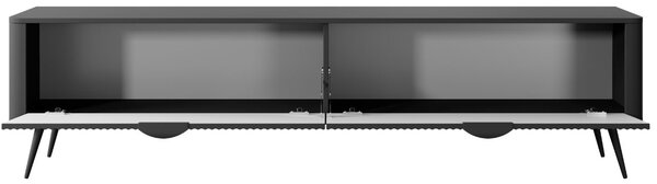 Szafka pod telewizor z drzwiczkami 200 cm Latina Czarna