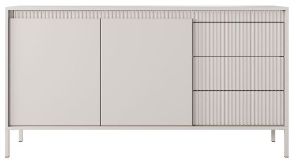 Komoda z drzwiami i szufladami 153 cm Sorano Beżowa